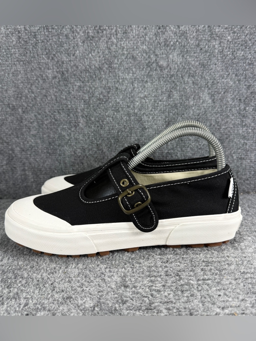 Vans Mary Jane Style 93 Womens 7.5 Shoes Buckle Black - Picture 4 of 10